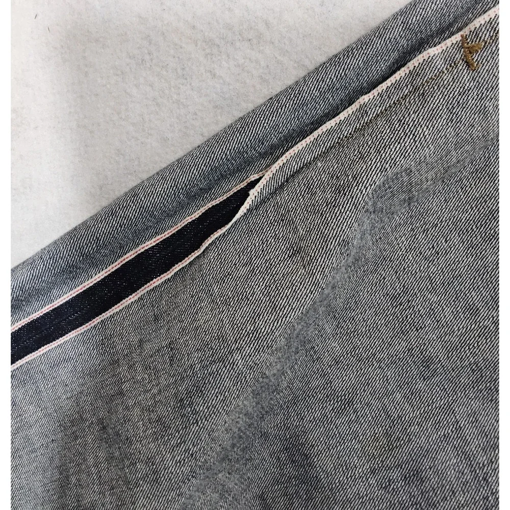Freenote Cloth Jeans 32 x 28 29 Selvedge Blue Straight Leg Made In USA - Picture 7 of 8